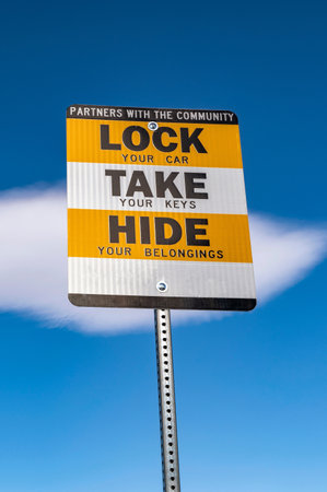 A sign with the words LOCK TAKE HILL in London.の写真素材