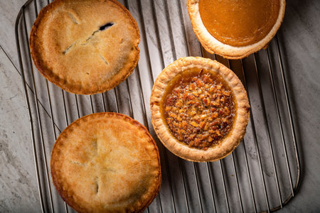 Homemade apple pie on a rustic background. Toned.の写真素材