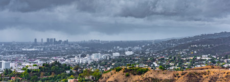 Panoramic view of Los Angeles, California, United States.
