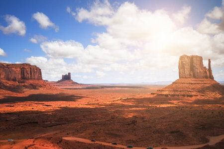 Monument Valley Navajo Tribal Park in Arizona, United States of Americaの写真素材