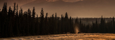 Grand Prismatic Spring in Yellowstone National Park, Wyoming, USA.の写真素材