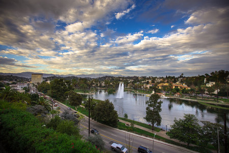 View of Downtown San Francisco from the Garden of the Gods.の写真素材