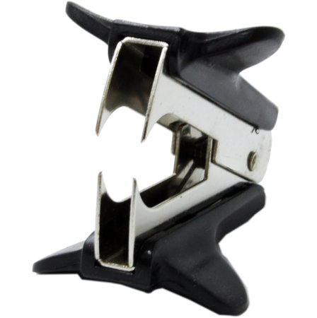 Staple remover isolated on white background. Clipping path included.の写真素材