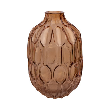 Ceramic vase isolated on white background. Clipping path included.の写真素材