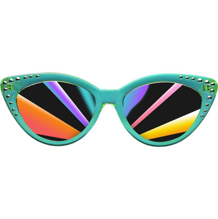Sunglasses isolated on white background with clipping path. 3D illustration.の写真素材