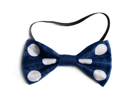 clown bow tie of polka-dot fabricの写真素材