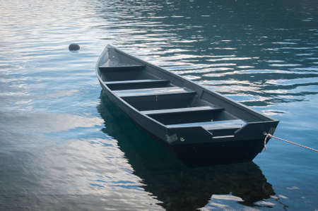 Wood boat in the seaの写真素材