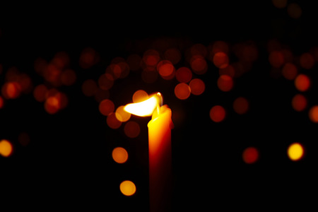Candle was lite upの写真素材