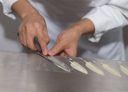 Chef is making desserts