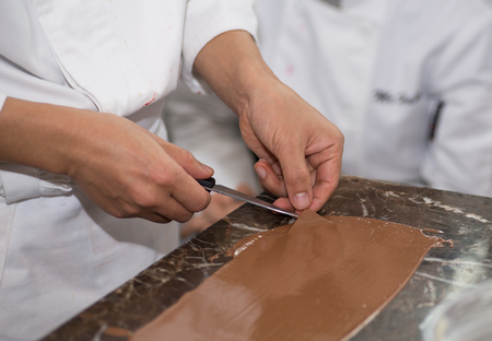 Chef is making dessertsの写真素材