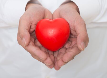 Heart, hand, love.の写真素材