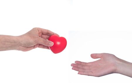 Heart, hand, love.の写真素材