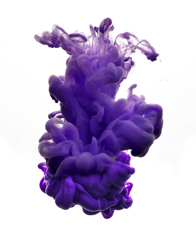 abstract formed by color dissolving in waterの写真素材