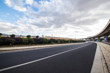 empty street, city in china.のeditorial素材