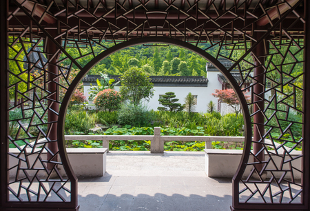 Chinese garden n Zurichの写真素材