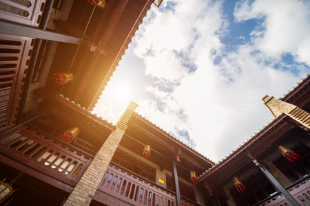 Chinese folk classical gardenのeditorial素材