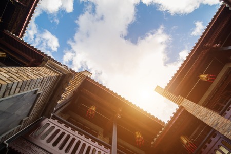 Chinese folk classical gardenのeditorial素材