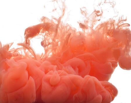 abstract formed by color dissolving in waterの写真素材
