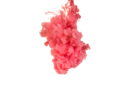 abstract formed by color dissolving in waterの写真素材