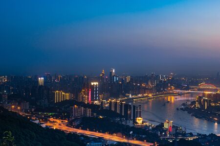 The beautiful city of Chongqingのeditorial素材