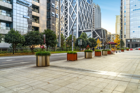 City commercial buildingsの写真素材
