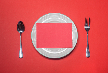 Romantic table setting for Valentines dayの写真素材