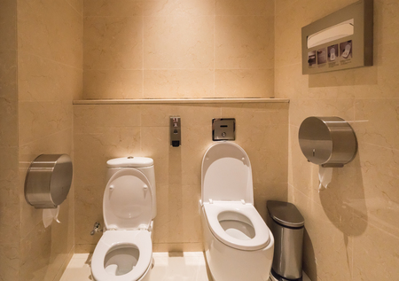 Luxury toilets in shopping mallsのeditorial素材