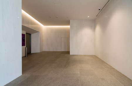 Entrance hall and empty floor tile, interior spaceのeditorial素材