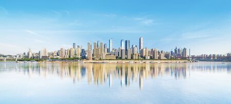 Modern metropolis skyline, Chongqing, China,の写真素材