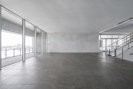 Entrance hall and empty floor tile, interior spaceのeditorial素材