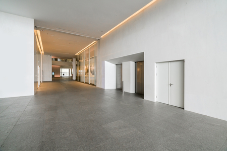 Entrance hall and empty floor tile, interior spaceのeditorial素材