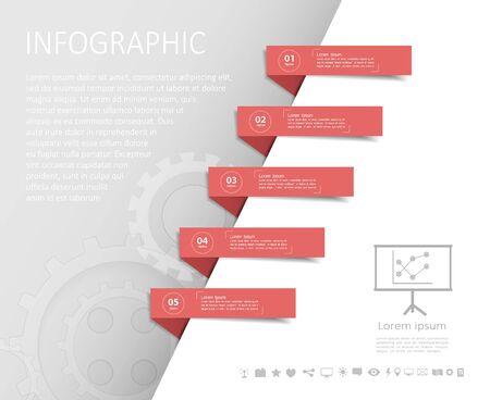 Abstract Template. Can be used for workflow layout, banner, diagramのイラスト素材