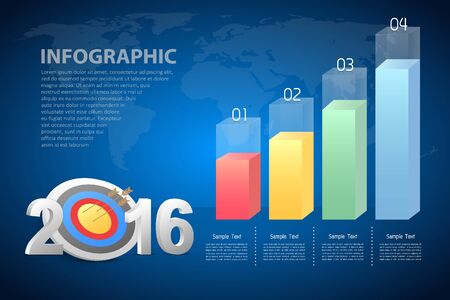 Design Infographic template. can be used for workflow layout, diagram, number optionsのイラスト素材