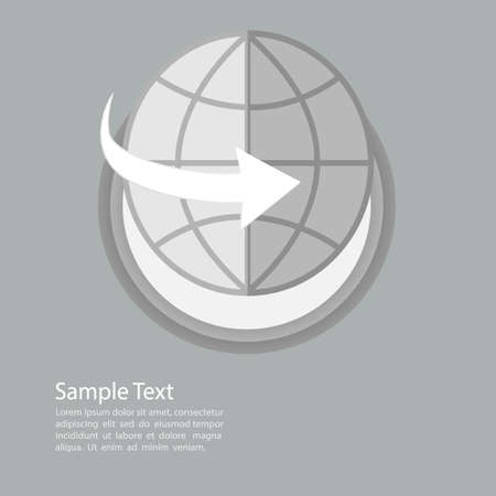 global flat template のイラスト素材