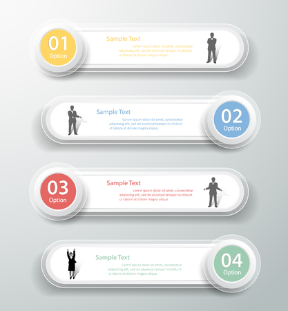 Design clean template infographic. can be used for workflow layout, diagram, number optionsのイラスト素材