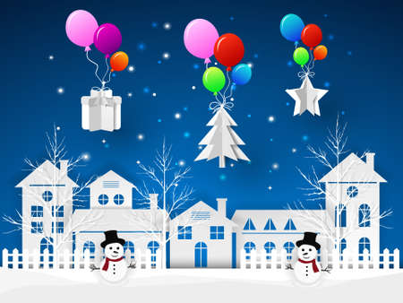 Design Christmas greeting card, and Happy new year message, Vector illustration.のイラスト素材