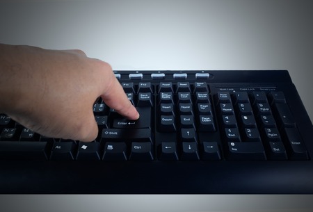 press enter on keyboard