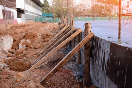 construction site in the morningの写真素材
