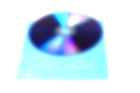 the blurred  DVD disc in plastic bag on white isolated backgroundの写真素材