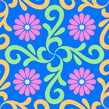 Floral pattern for vintage wallpaperのイラスト素材