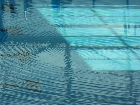 Choppy water surface in the poolの写真素材