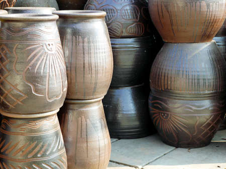 pottery, terracotta Thaiの写真素材