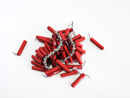 Firecrackers for Chinese new yearの写真素材