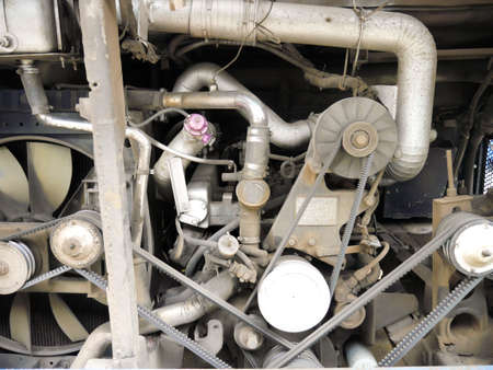 bus engineの写真素材