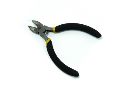 pliers isolated on white backgroundの写真素材