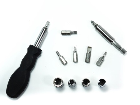 screw driver isolated on white backgroundの写真素材
