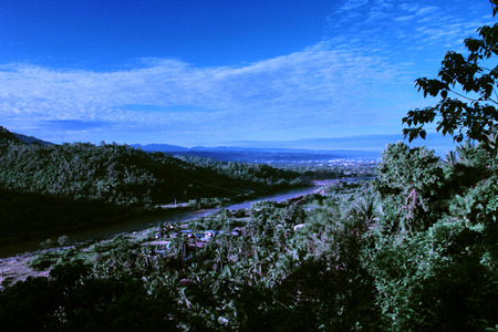 Iligan city philippine view from top of dawag brgy. San Roqueの写真素材