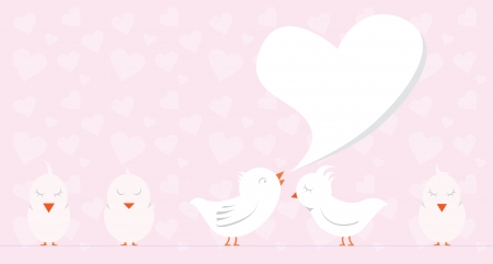 Bird Loveのイラスト素材