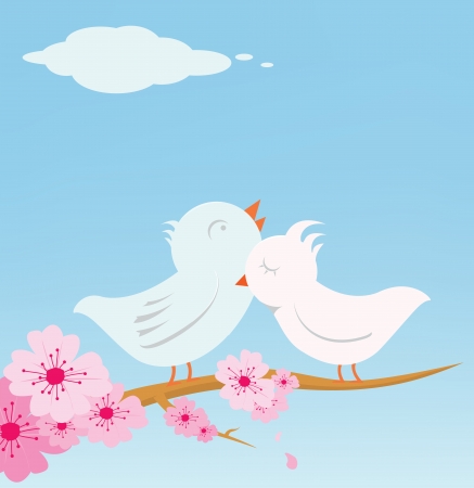 Lover Birdsのイラスト素材