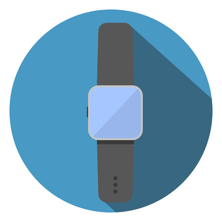 Smart Watch Flat Icon Vector Illustrationのイラスト素材